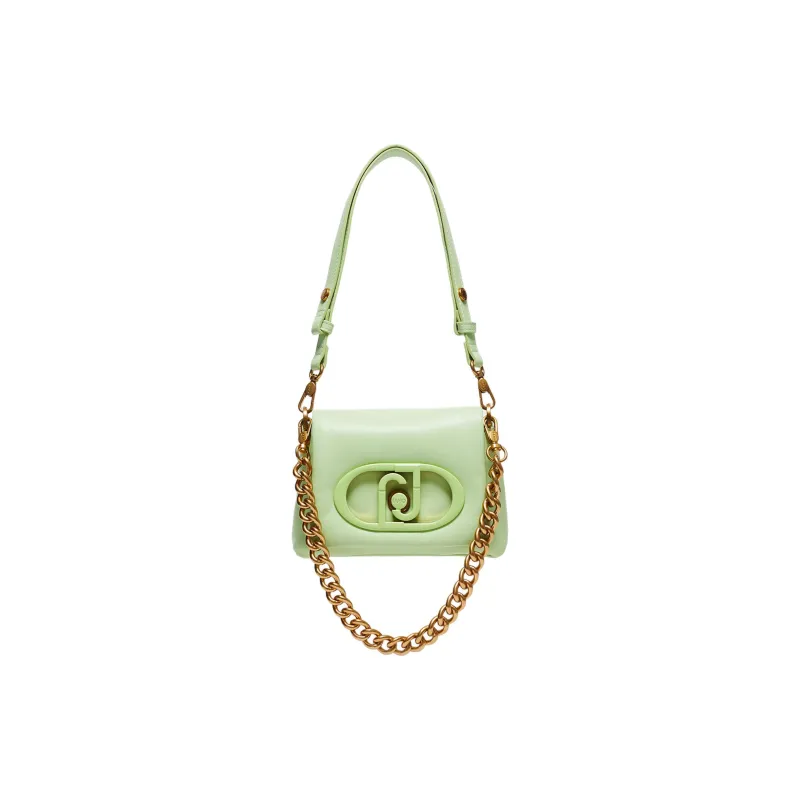 LIU·JO Logo-Plaque Chain-Linked Padded Crossbody Bag-0