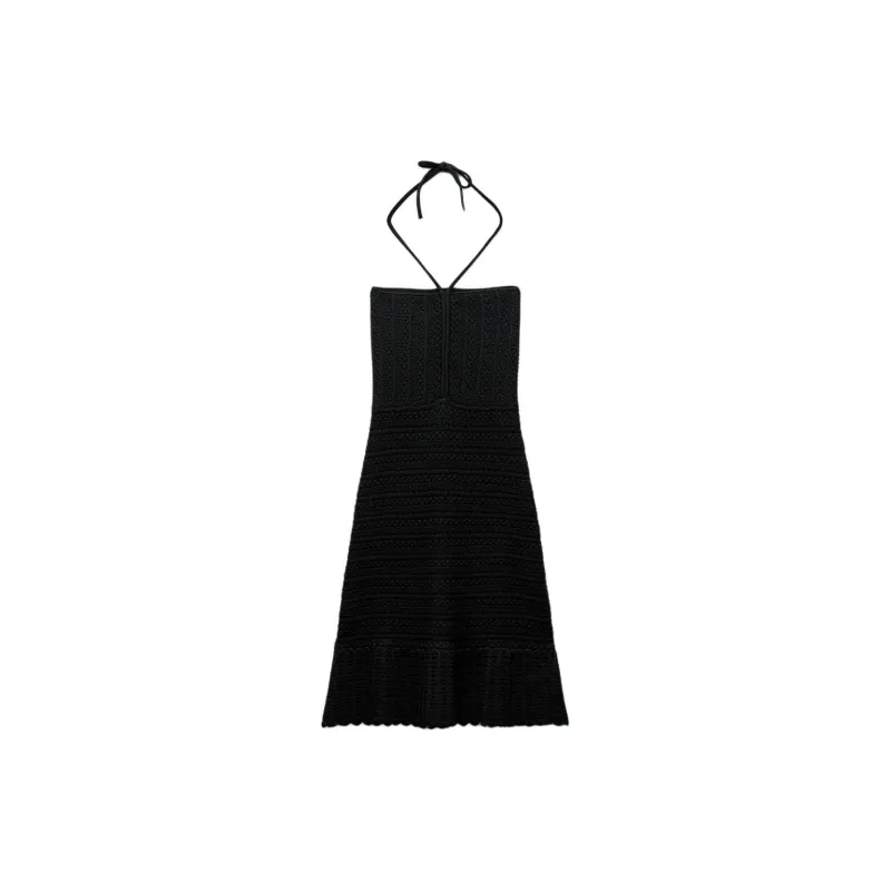 ZARA Slip Dresses Women's Black-1