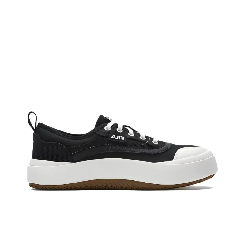 FILA JELLYFISH Anti-Slip And Wear-Resistant Height Increasing Low-Top Canvas Shoes Men's Black-1