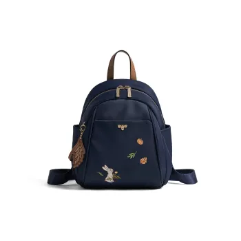LEFF Fabric Backpack Travel Bag Backpack Small Size Women's Tranquil Blue Milk Tea Apricot
