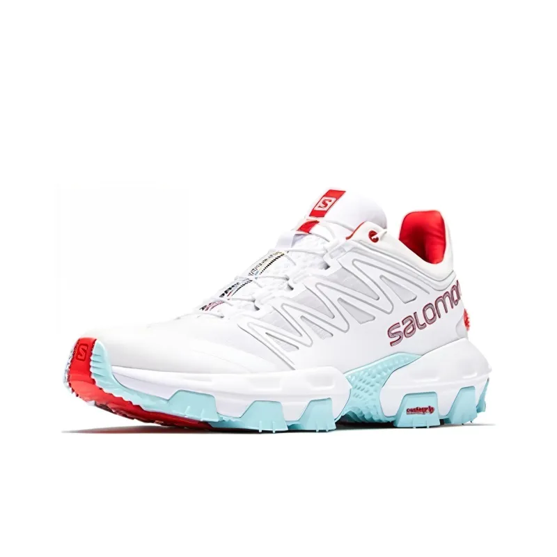 SALOMON XA Pro Street ADV Low-Top Running Shoes Unisex White Blue Red-2