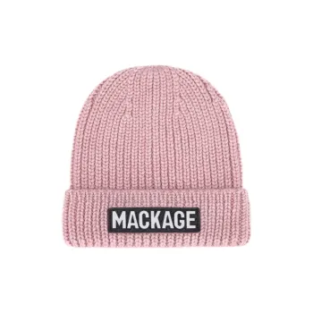 MACKAGE Sheep Wool Polyamide Acrylic Beanies Unisex Pink
