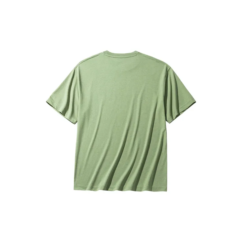 Anta Life Collection T Shirt Men's Gray Pea Green-1