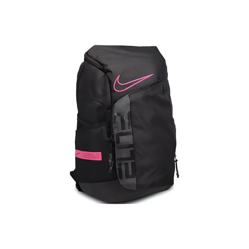 Nike Polyester Elite Backpack Regular Unisex Black Pink-1