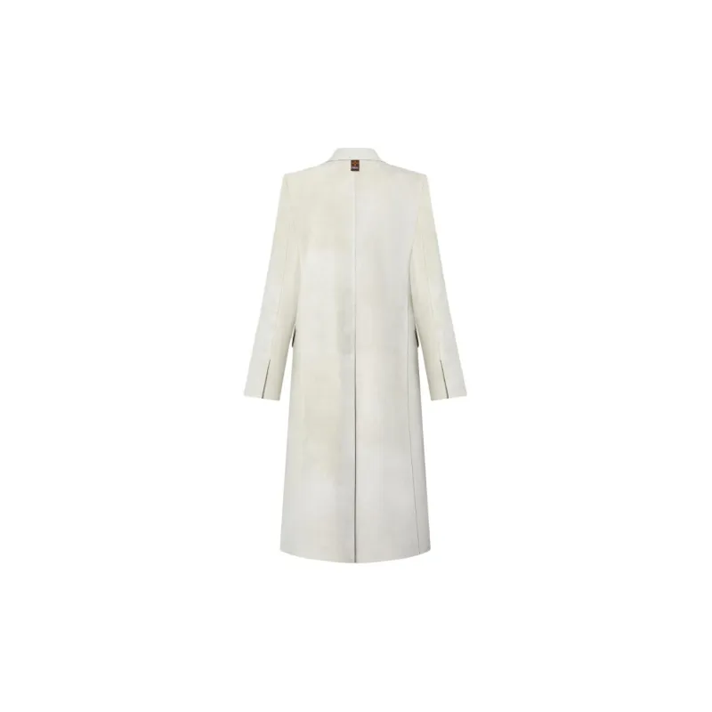 LOUIS VUITTON Double-Breasted Suede Coat-1