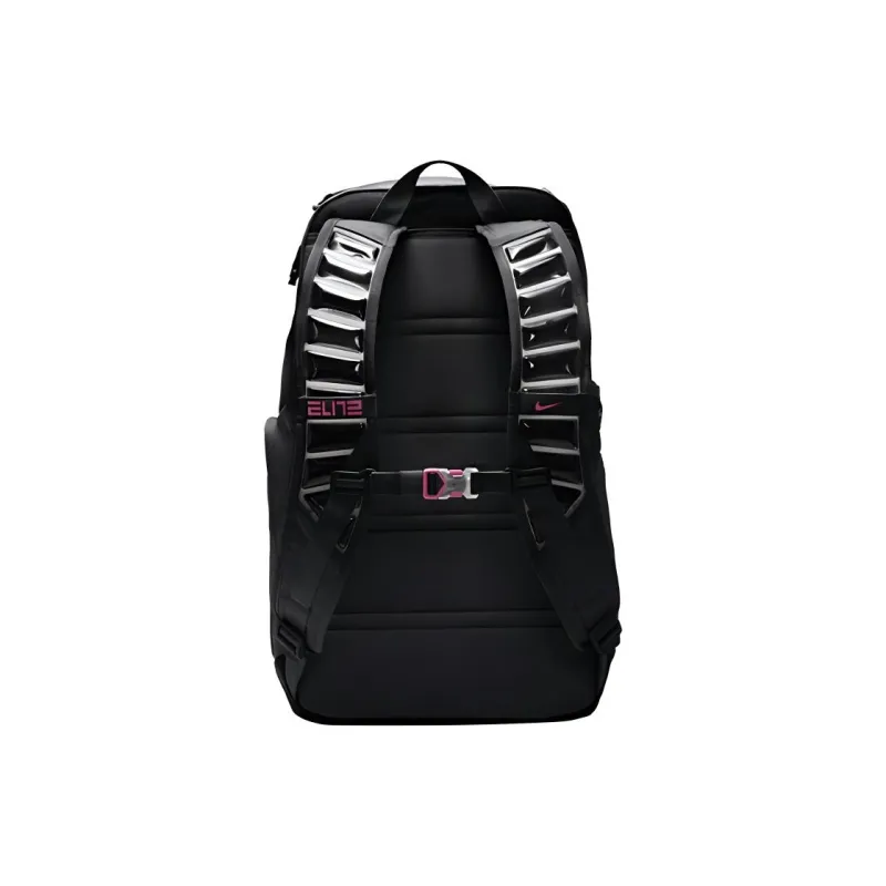 Nike Polyester Elite Backpack Regular Unisex Black Pink-2