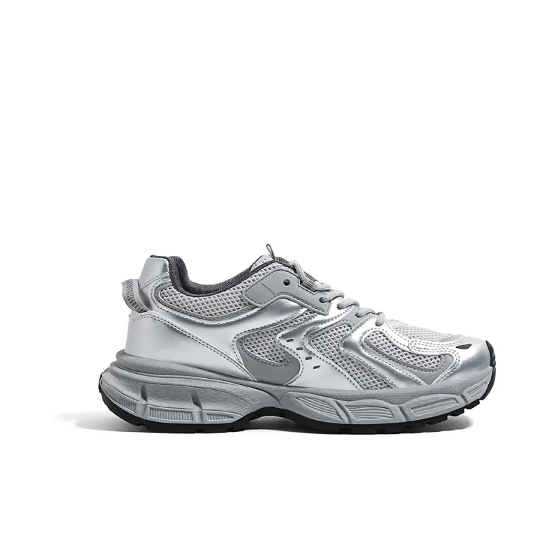 HUANQIU Shock Absorbers Slip Resistant Breathable Low Top Chunky Sneakers Men's-7