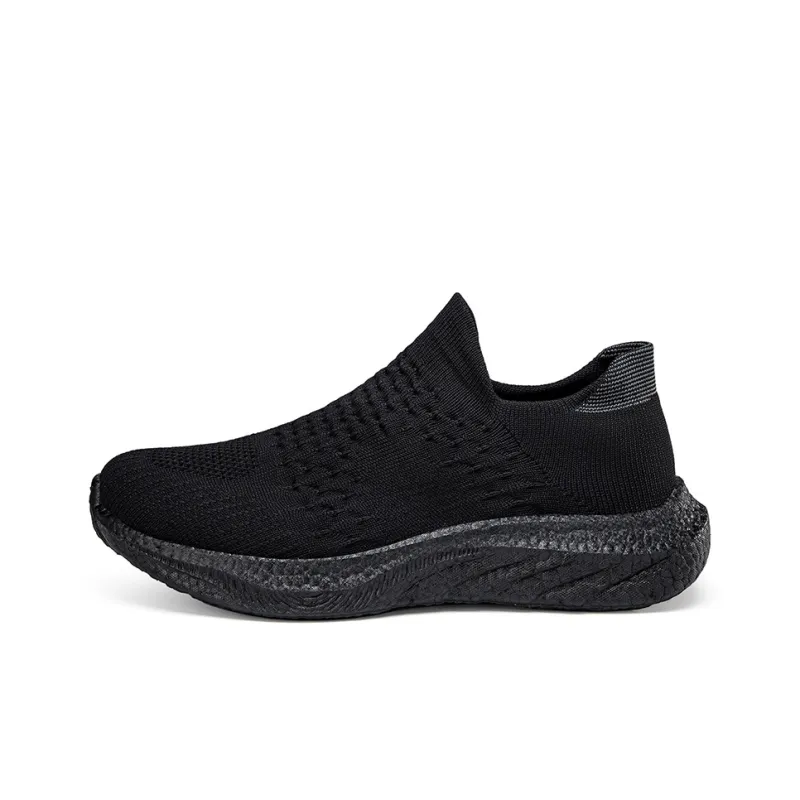 SENGUIBUCK Casual Shoes Men Low Top Black White/All Black/Coffee-5
