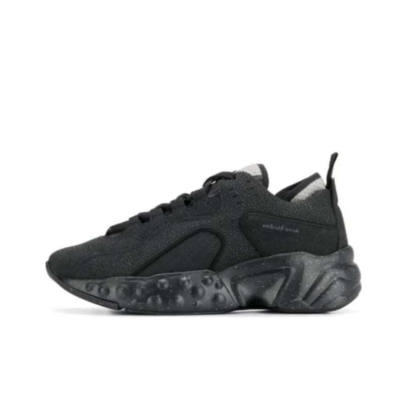 Acne Studios Rockaway Mid Top Casual Shoes Men's Black-0