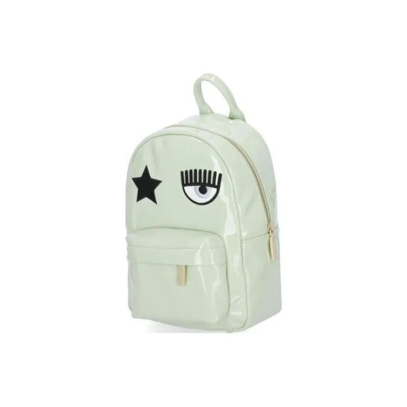 CHIARA FERRAGNI Polyester Backpack Women's Light Green-2