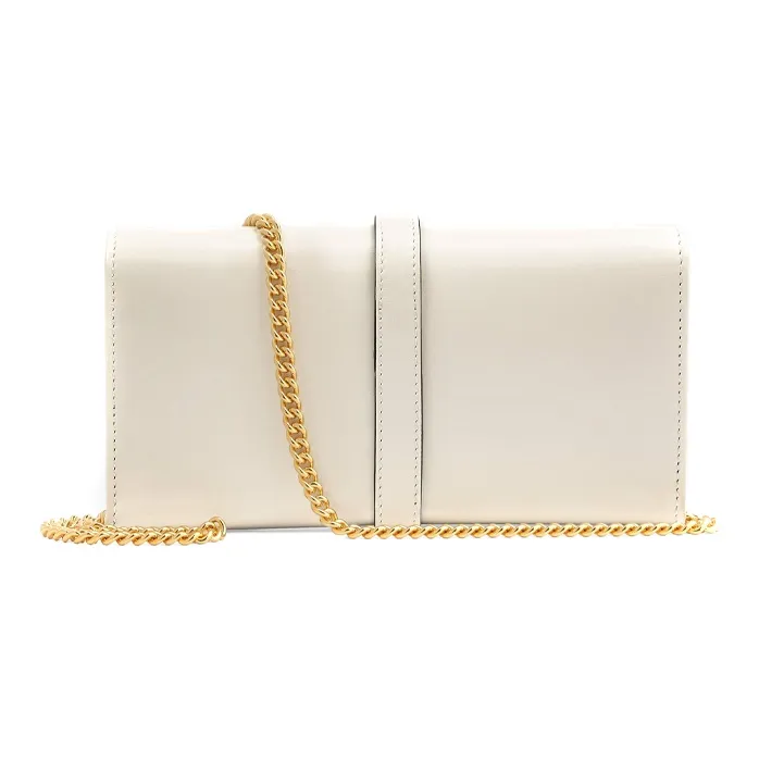 GUCCI Jackie 1961 Leather WOC Chain Bag Shoulder Bag, Crossbody Bag Small Size Women's White-1