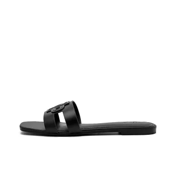 PEDRO Icon Slide Slippers Women's Black/White/Light Umber