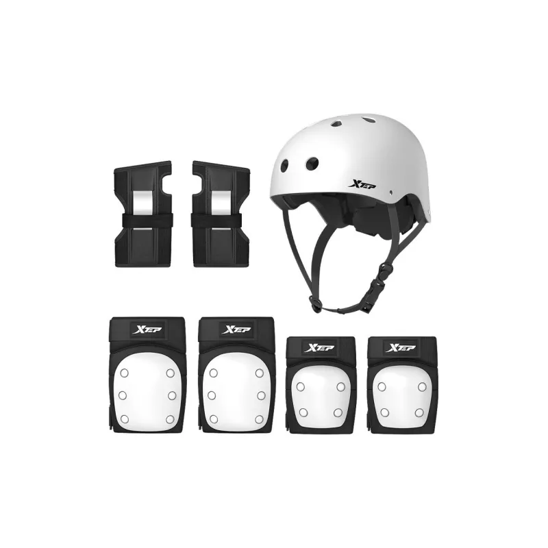 XTEP Skateboard Protective Gears Helmet Knee Pads Elbow Pads Hand Guards EVA EPS Unisex-5