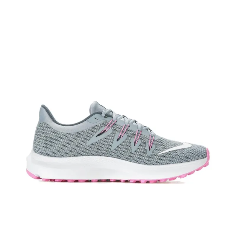 Nike Quest 3 Wear resistant And Lightweight Low Top Casual Running Shoes Women's Gray-2