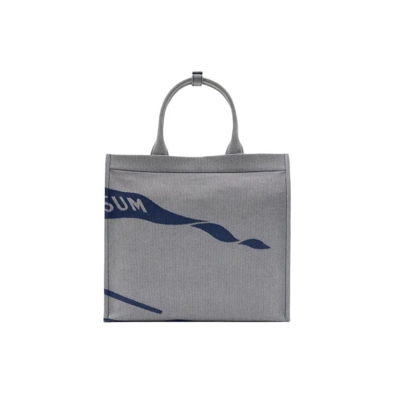 Burberry Canvas Canvas Bag Tote Bag Shopping Bag Handbag Small Size Women's Knight Blue-2