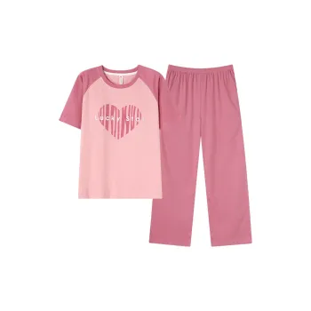 Follow The United States Pajama Set Pad Style Women's Fuchsia
