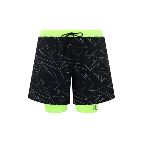 BALNEAIRE Swimming Shorts Men Trendy And Cool Black/Green