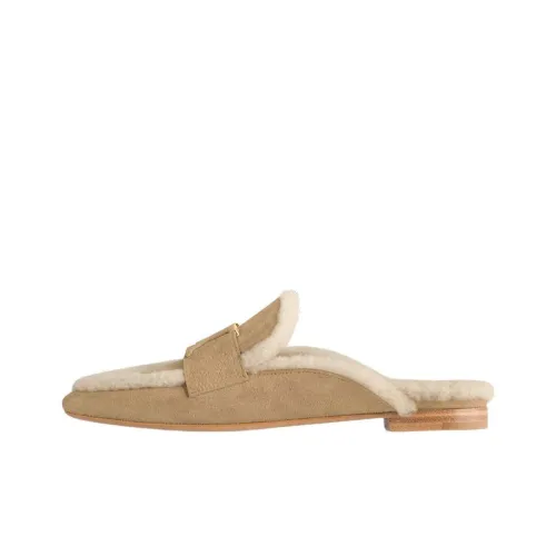 LOUIS VUITTON Capri Wrap-toe Slippers Women's Khaki
