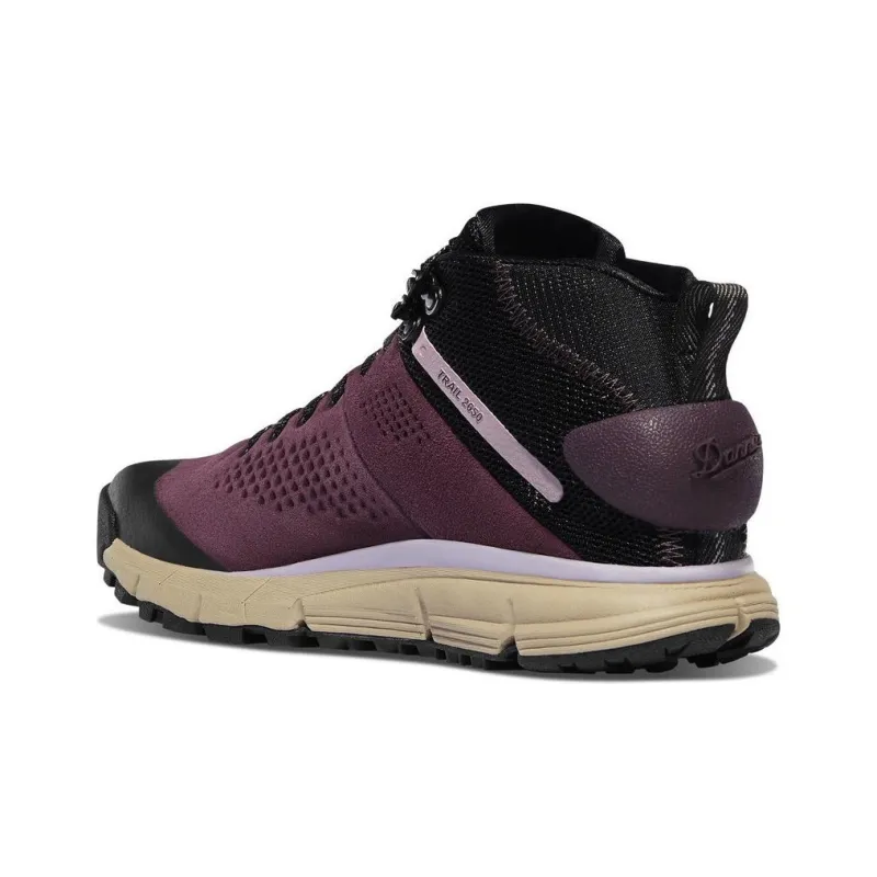Danner Trail 2650 Slip-Resistant Water-Resistant Mid-Top Hiking Trekking Shoes Women's Berry Purple-2