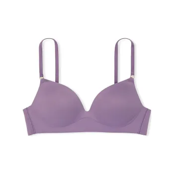 Victoria's Secret PINK LOVE CLOUD Wireless Push Up Bra/Frozen Plum Bra Women's Purple
