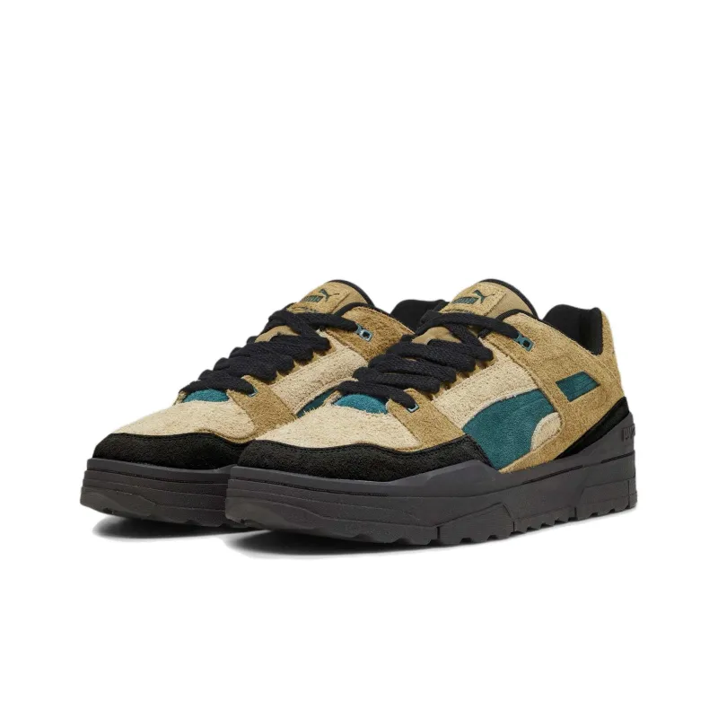 PUMA Slipstream Xtreme Earth Anti-Slip Wear-Resistant Low-Top Skateboard Shoes Unisex Brown Green Black-2