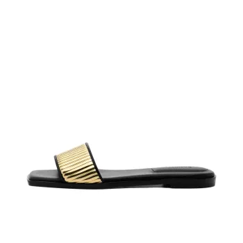 Simkhai Carter Leather Slides