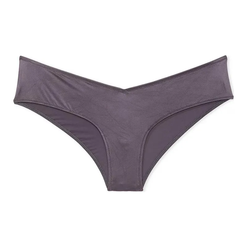 Victoria's Secret PINK VERY SEXY Strappy-Back High-Leg Cheeky Panty/To Underpants Women's 1 Pack Purple Gray-0