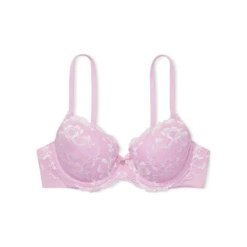 Victoria's Secret PINK BODY BY VICTORIA Lightly Lined Lace-Cup Demi Bra/Vr Bra Women's Coconut White