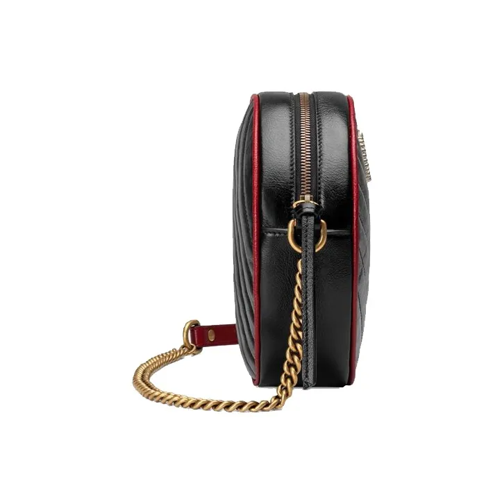 GUCCI Leather Round Bag, Crossbody Bag, Shoulder Bag Women's-3