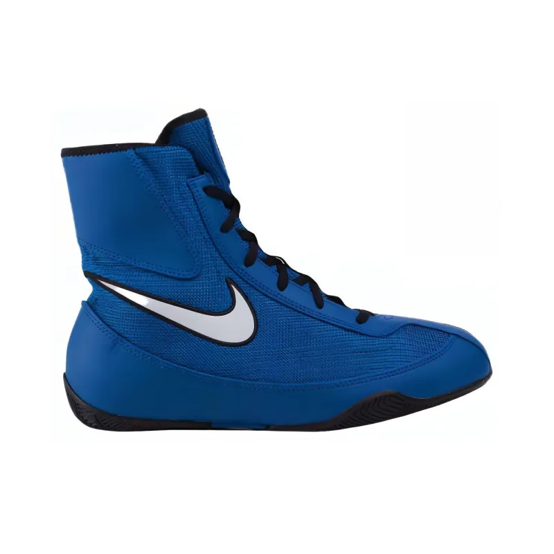 Nike Machomai Team Durable Breathable High Top Training Shoes Unisex Blue-1