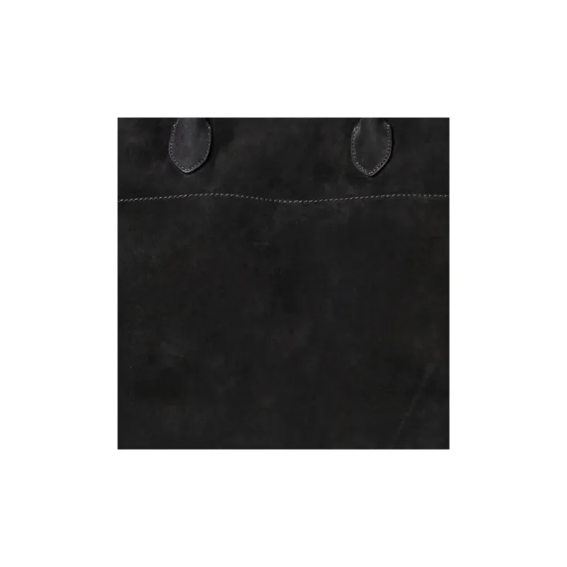 THE ROW Soft Margau Soft Suede Tote Bag Shopping Bag Handbag Women's Black-3