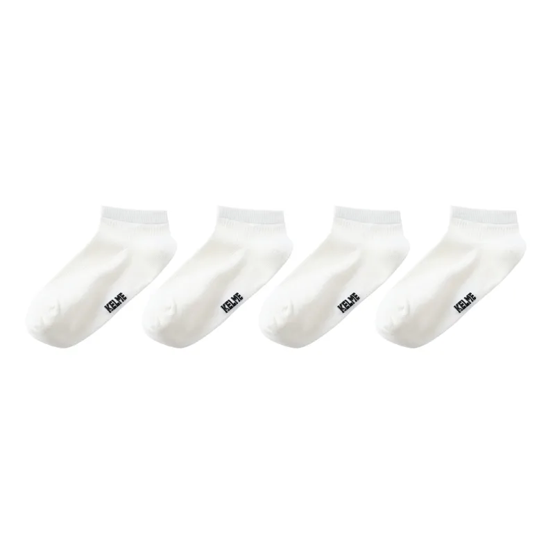 KELME Knee High Socks Unisex Box 4 Pack White-15