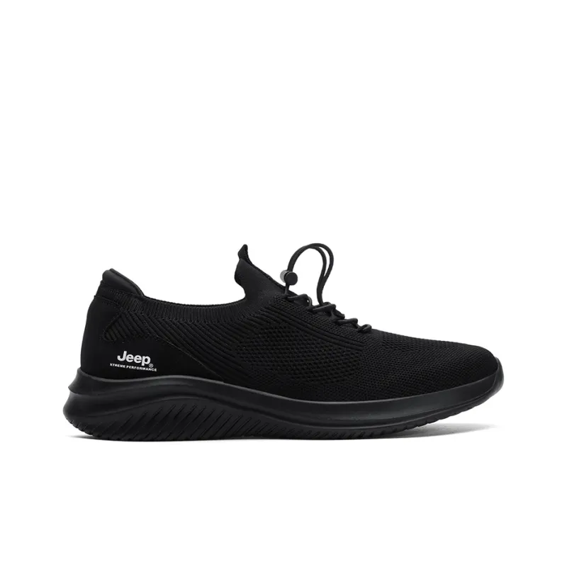 Jeep Wear resistant Lightweight Breathable And Non slip. Low Top Trekking Shoes Men's Black-1