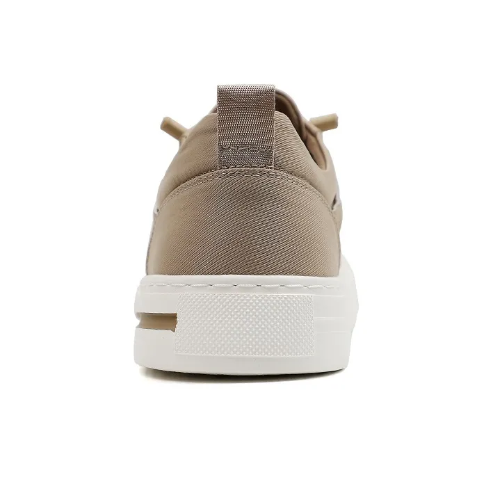 QIAONAI Lightweight Low Top Skateboard Shoes Men's Apricot-4