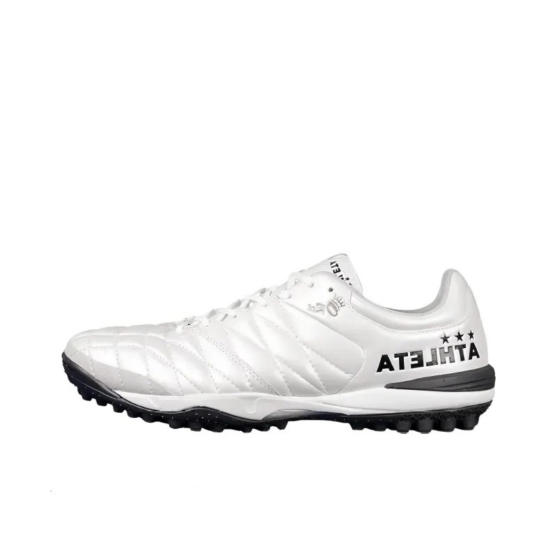 ATHLETA Cushioning Wear Resistant Soccer Shoes Men's White-0
