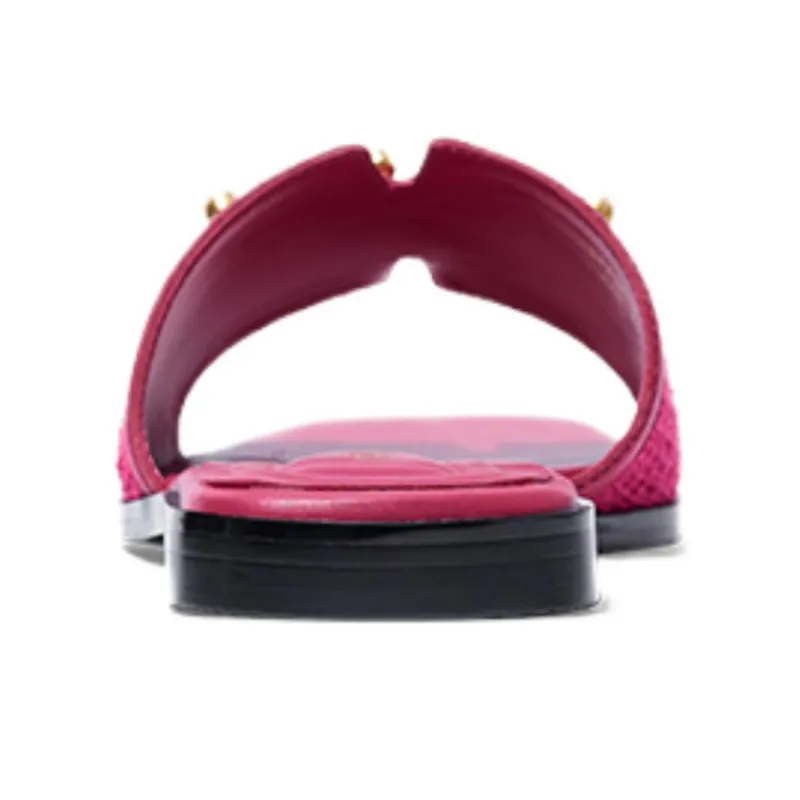 ZSAZSAZSU Rubber Sole Slide Slippers Women's Peach Pink-2