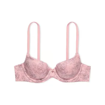 Victoria's Secret Pink Lightly Lined Smooth Demi Bra / Pink Bra Women's Pink Leucadendron