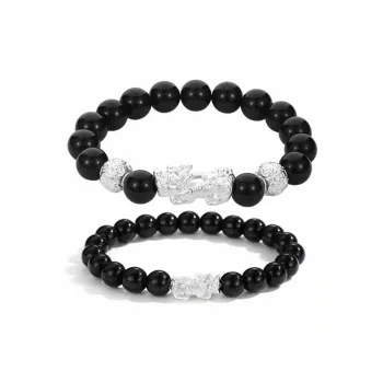 Lang Wind Obsidian Jade Bracelets Unisex