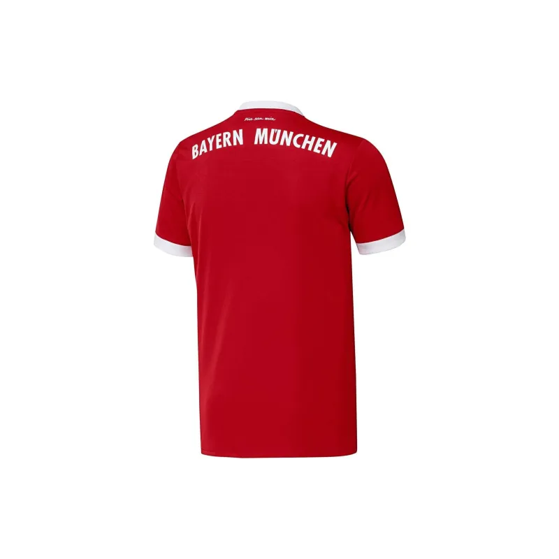 Adidas Soccer Jersey Bayern Munich Black 17 18 Home Fan Version Men's Red-1