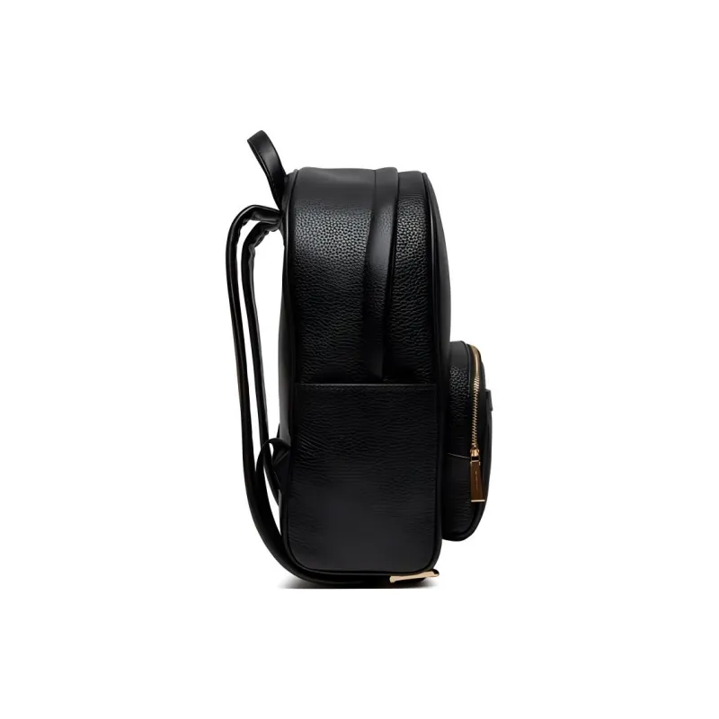 MICHAEL KORS Litchi Grain Leather Backpack Medium Size Women's Black-2