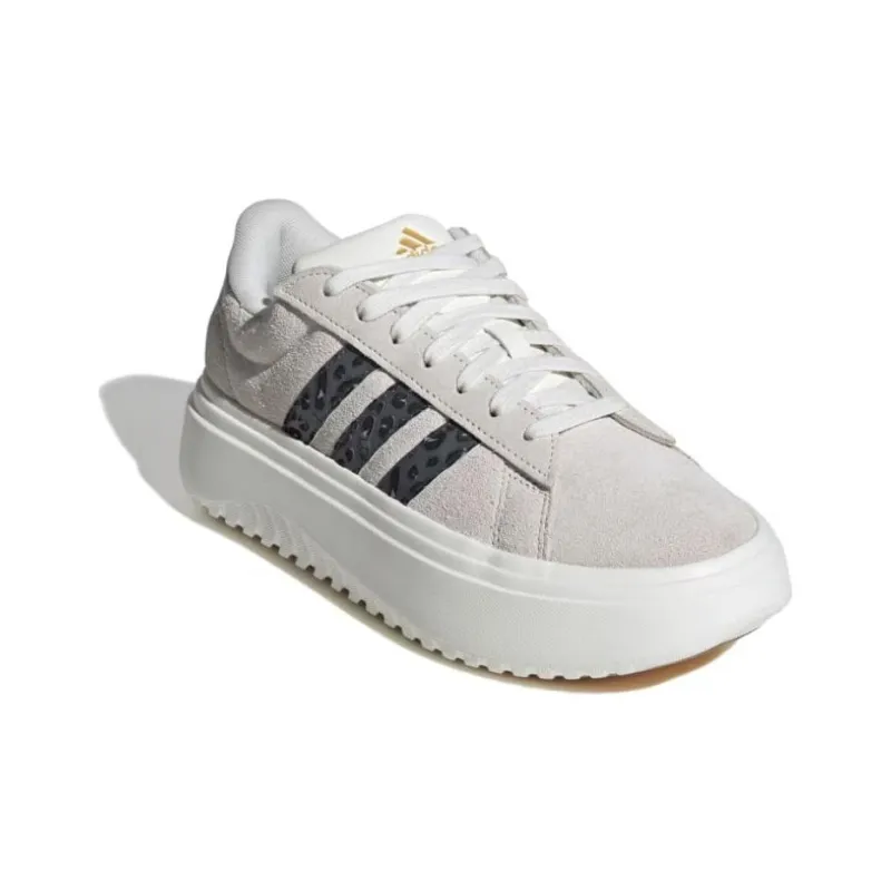 Adidas Neo GRAND COURT Durable Breathable Low Top Skateboard Shoes Women's Gray Black-2
