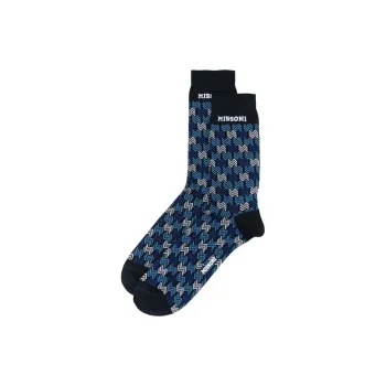 MISSONI Mid-Calf Socks Men's 1 Pack Blue