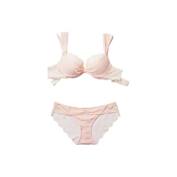 Victoria's Secret PINK Adore Me Clairabelle Demi Bra/Bridal Blush Underwear Set Women's Bride Blush