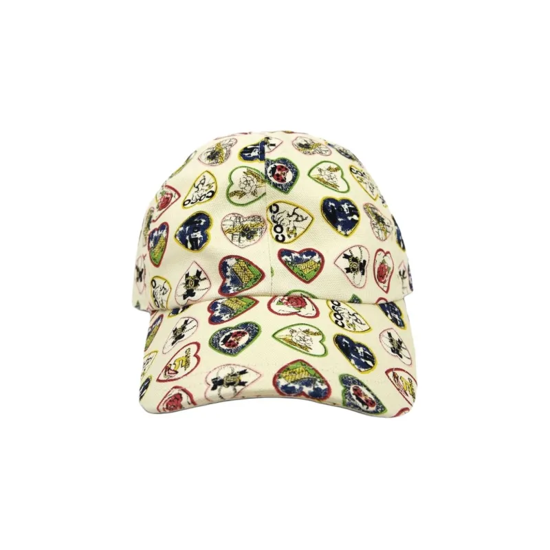 CHANEL 1990 2000's Valentine Logo print Baseball Cap-1