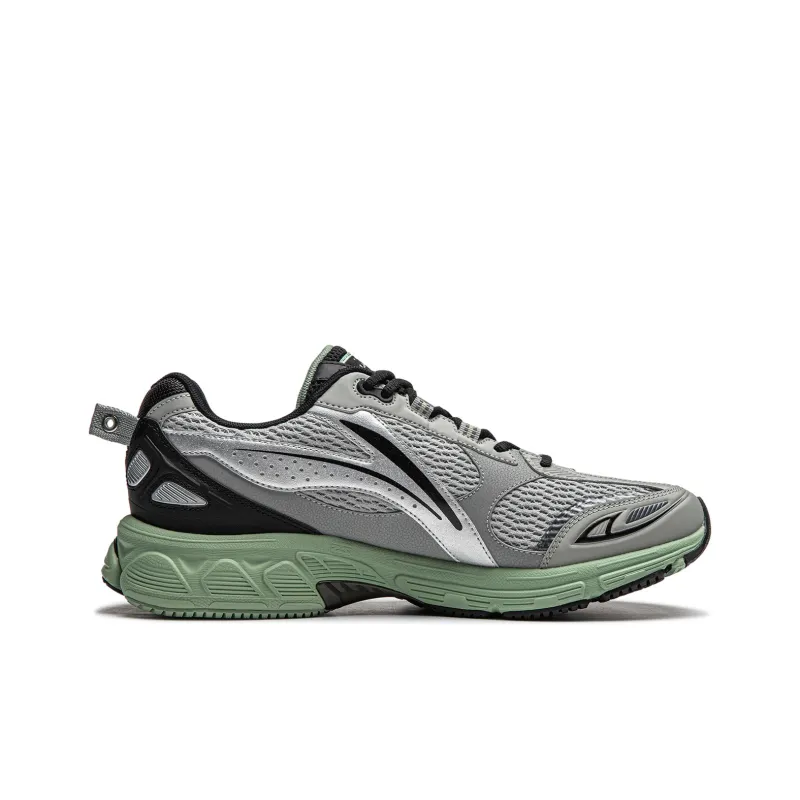 LiNing Shake 2.0 Anti Slip Wear Resistant Running Shoes Men's Gray Black-1