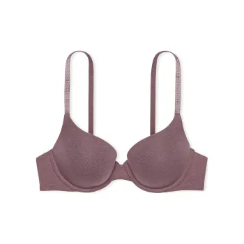 Victoria's Secret PINK THE T-SHIRT Cotton Push-Up Perfect Se Bra/CB Bra Women's Cocoa Blush