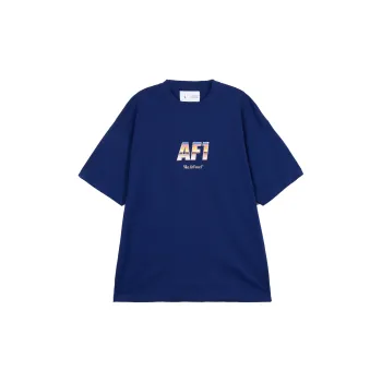 Nike Drop Shoulder Sleeve T Shirt Unisex Blue