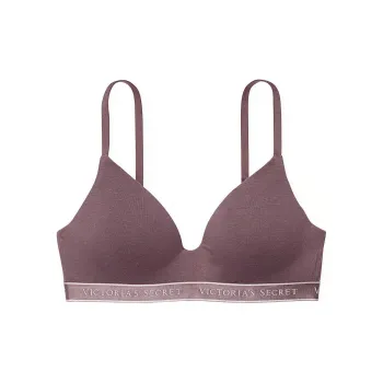 Victoria's Secret Christmas Season PINK THE T-SHIRT Cotton Lightly Lined Wireless Bra/ CB Bra Women's Blush Color