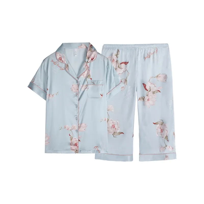 Xuan Liang Pajama Set Women's Clearwater Blue-0
