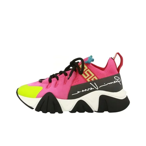 VERSACE Squalo Knit Pink Green Women's